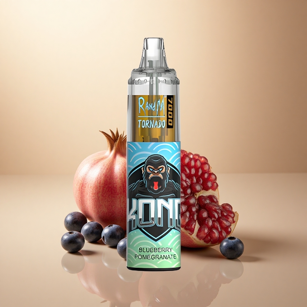 RandM Fumot Tornado 7000 Puffs Borovnice Granátové Jablko 850 mAh Mesh Coil