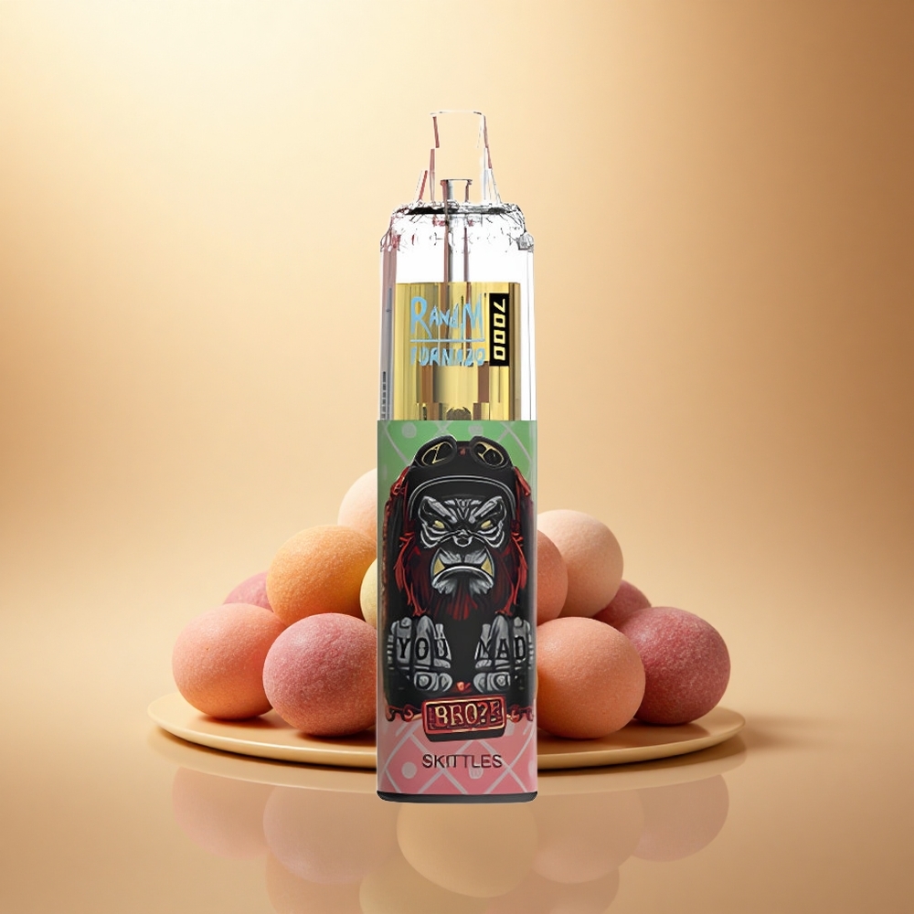 RandM Fumot Tornado 7000 Puffs Duha 14ml Mřížkový 5% Nikotin 850mAh