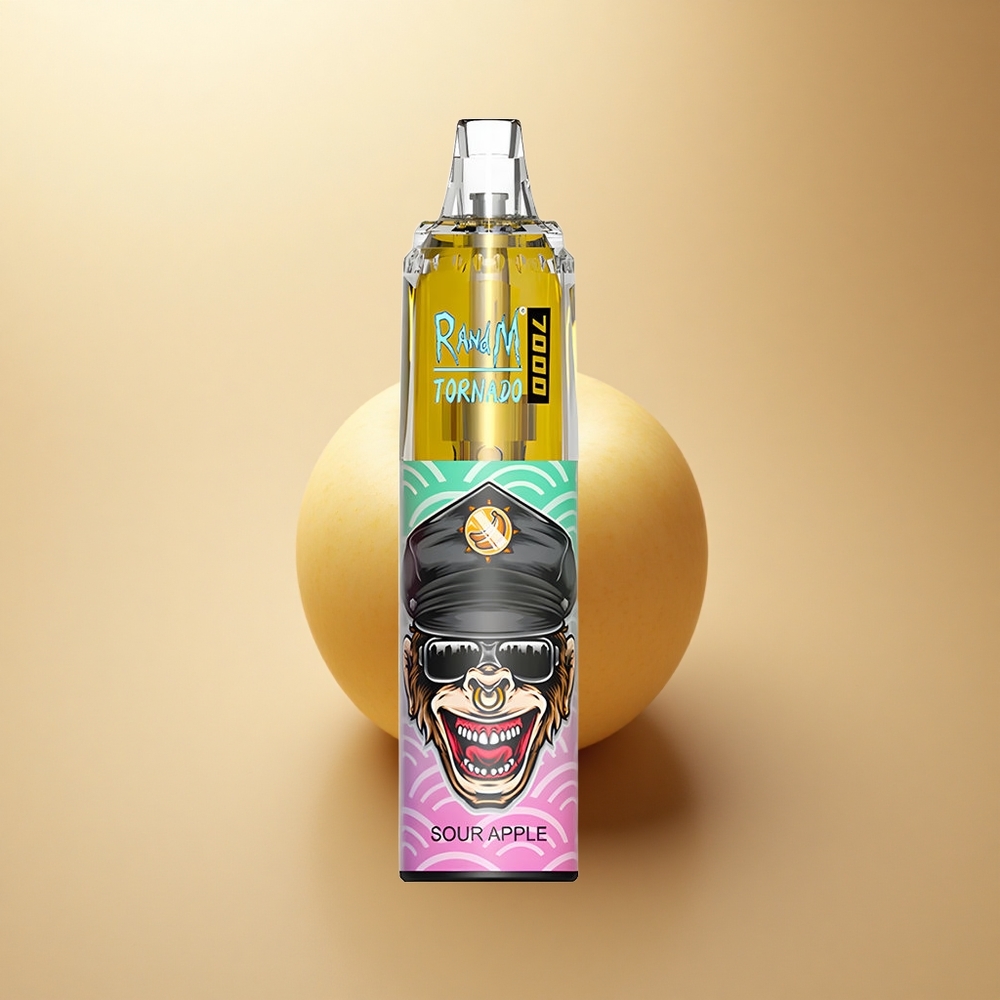 RandM Fumot Tornado 7000 Puffs Kyselé Jablko s 5% Nikotinu a 850 mAh