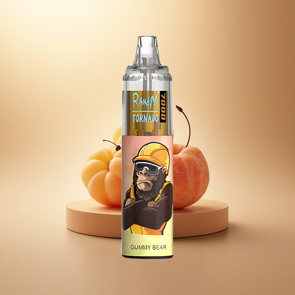 RandM Fumot Tornado 7000 Puffs Medvědík Želé s 850 mAh a nastavitelným vzduchem