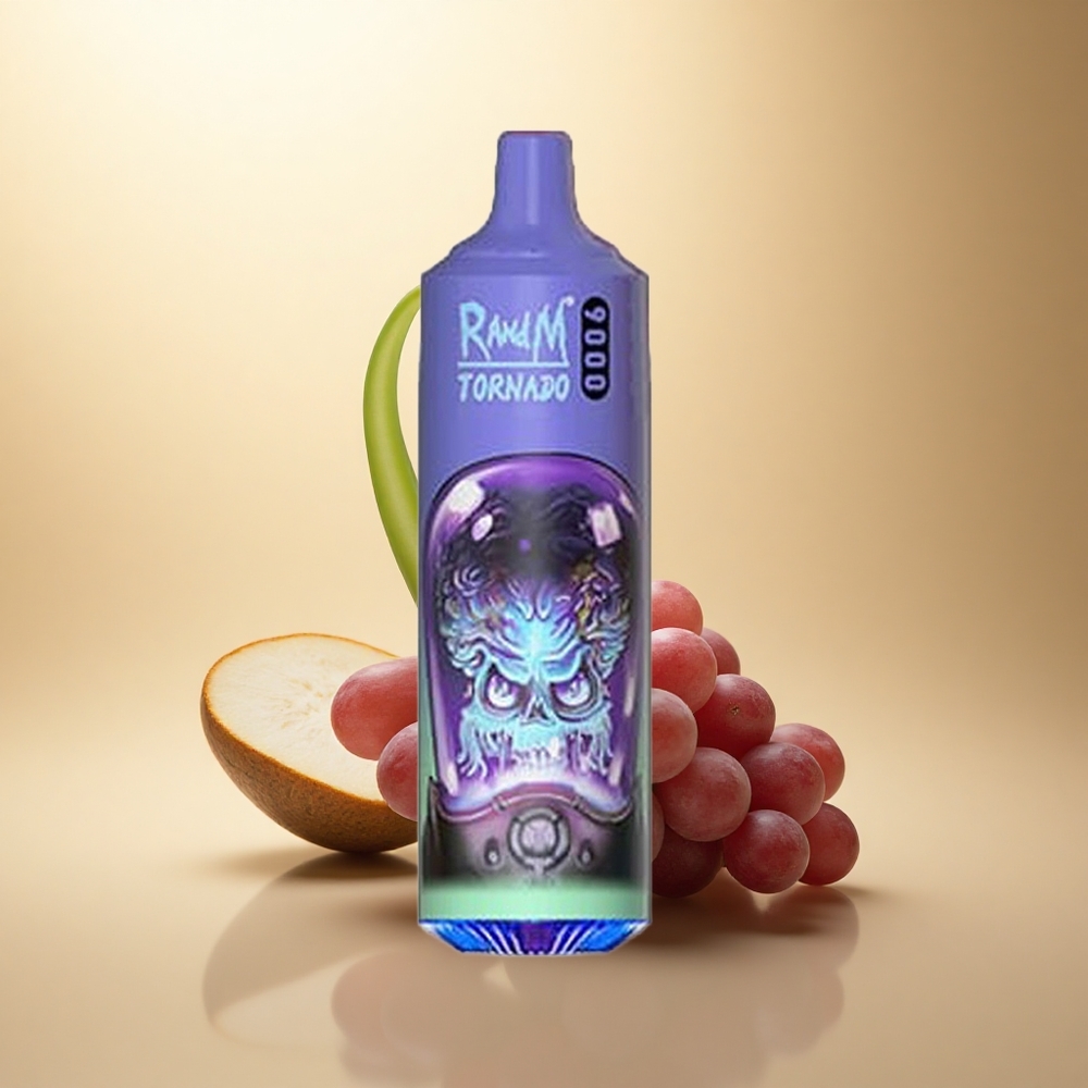 RandM Fumot Tornado 9000 Puffs Aloe Hroznový s Mřížkovou Cívkou a 850 mAh