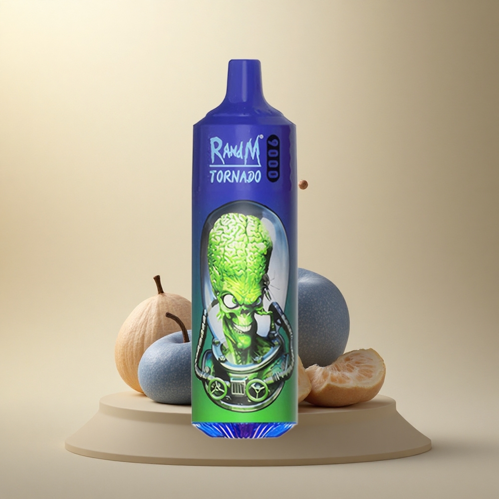 RandM Fumot Tornado 9000 Puffs Pan Modrý s 18 ml a 850 mAh