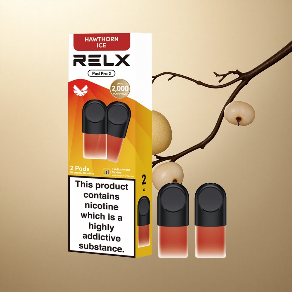 Relx Pod Pro 2 Vape Device Hlohový led 18mg/ml nikotinu, 1,9ml, 3 režimy napětí