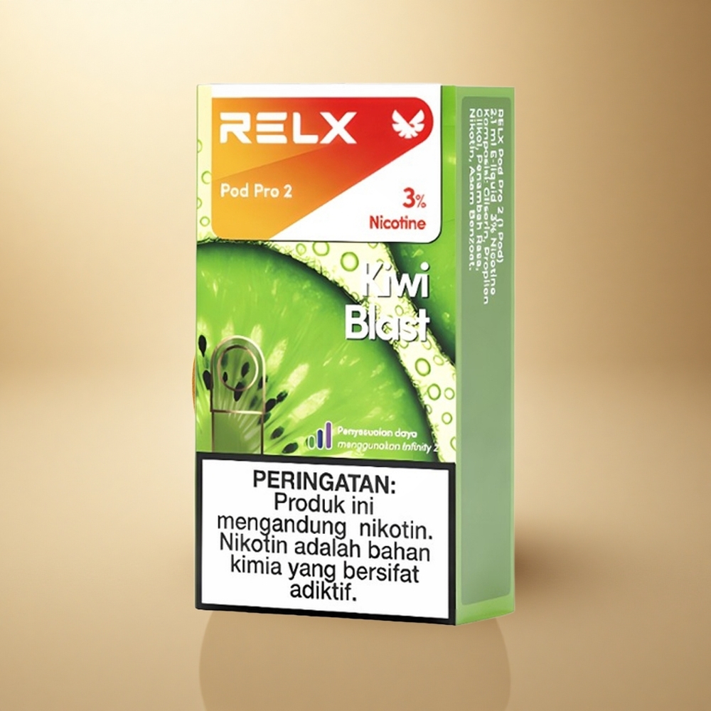 Relx Pod Pro 2 Vape Device Kiwi Náraz 30mg/ml nikotinu, 1.9ml, 3 napěťové režimy