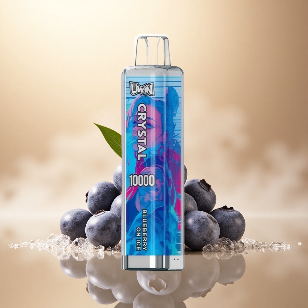 Uwin Crystal 10000 Puffs Borovnice na Ledu s RGB osvětlením a 650mAh