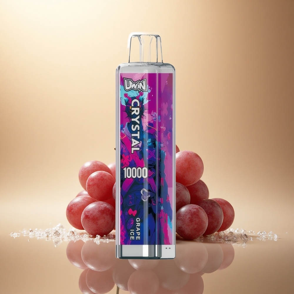 Uwin Crystal 10000 Puffs Ledová hroznová s RGB světly, 18ml, 650mAh