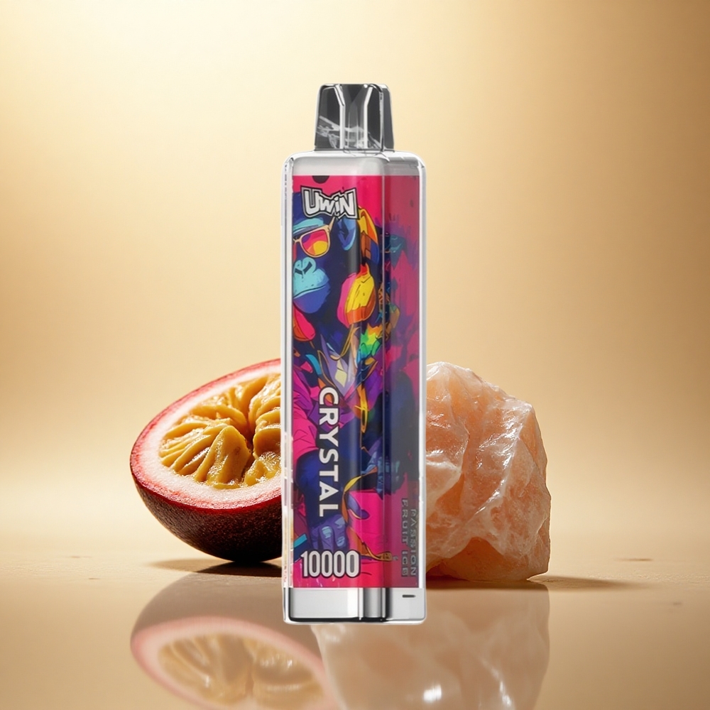 Uwin Crystal 10000 Puffs Marakuja Led s 5% nikotinu a 650mAh
