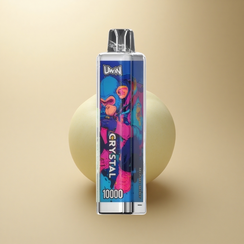Uwin Crystal 10000 Puffs Miamská Máta s RGB světly, 18ml kapalina, 650mAh baterie