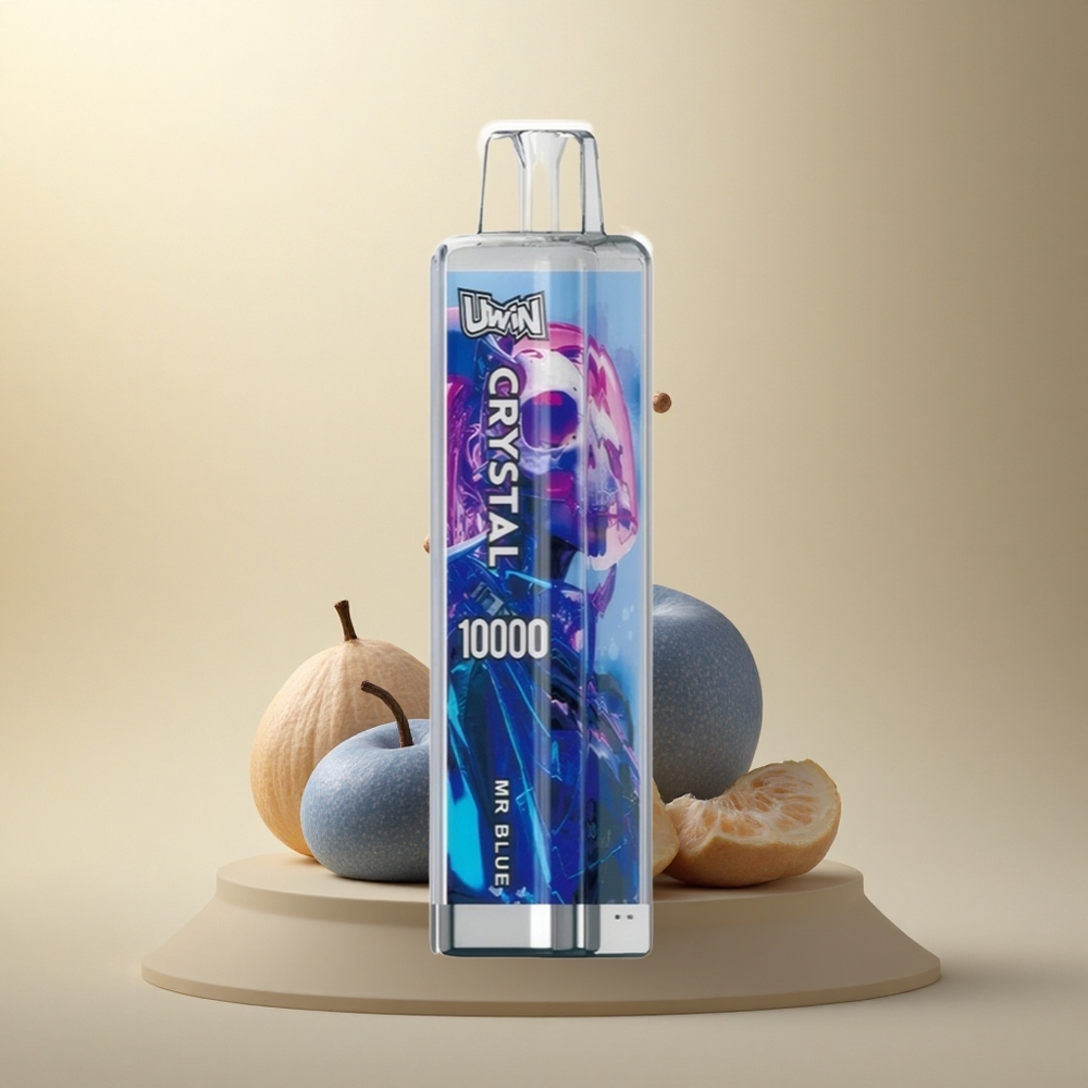 Uwin Crystal 10000 Puffs Pan Modrý RGB 18ml 650mAh