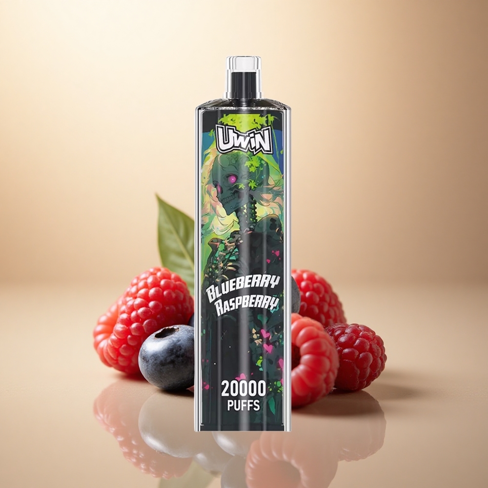 Uwin Shisha Hookah Crystal 20000 Puffs Borovice Malina 22ml Mesh Coil