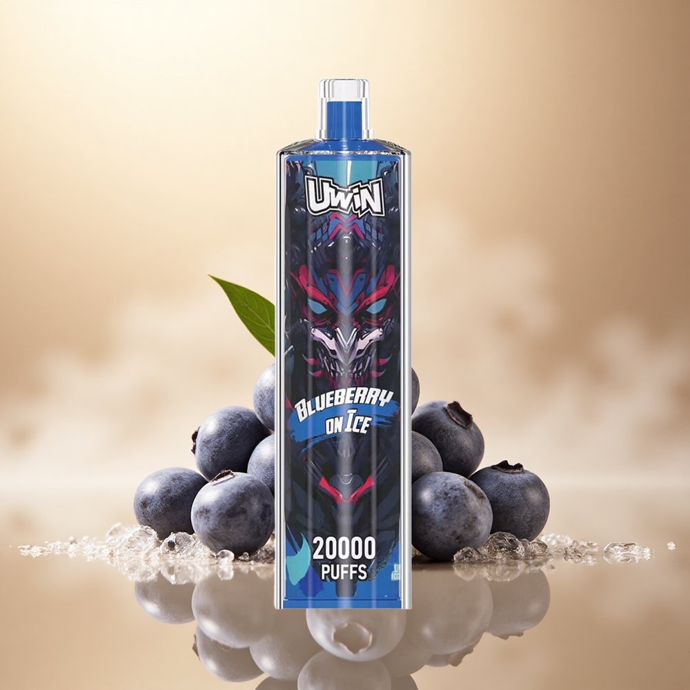 Uwin Shisha Hookah Crystal 20000 Puffs Borovnice na ledu s 0% nikotinu a 650 mAh