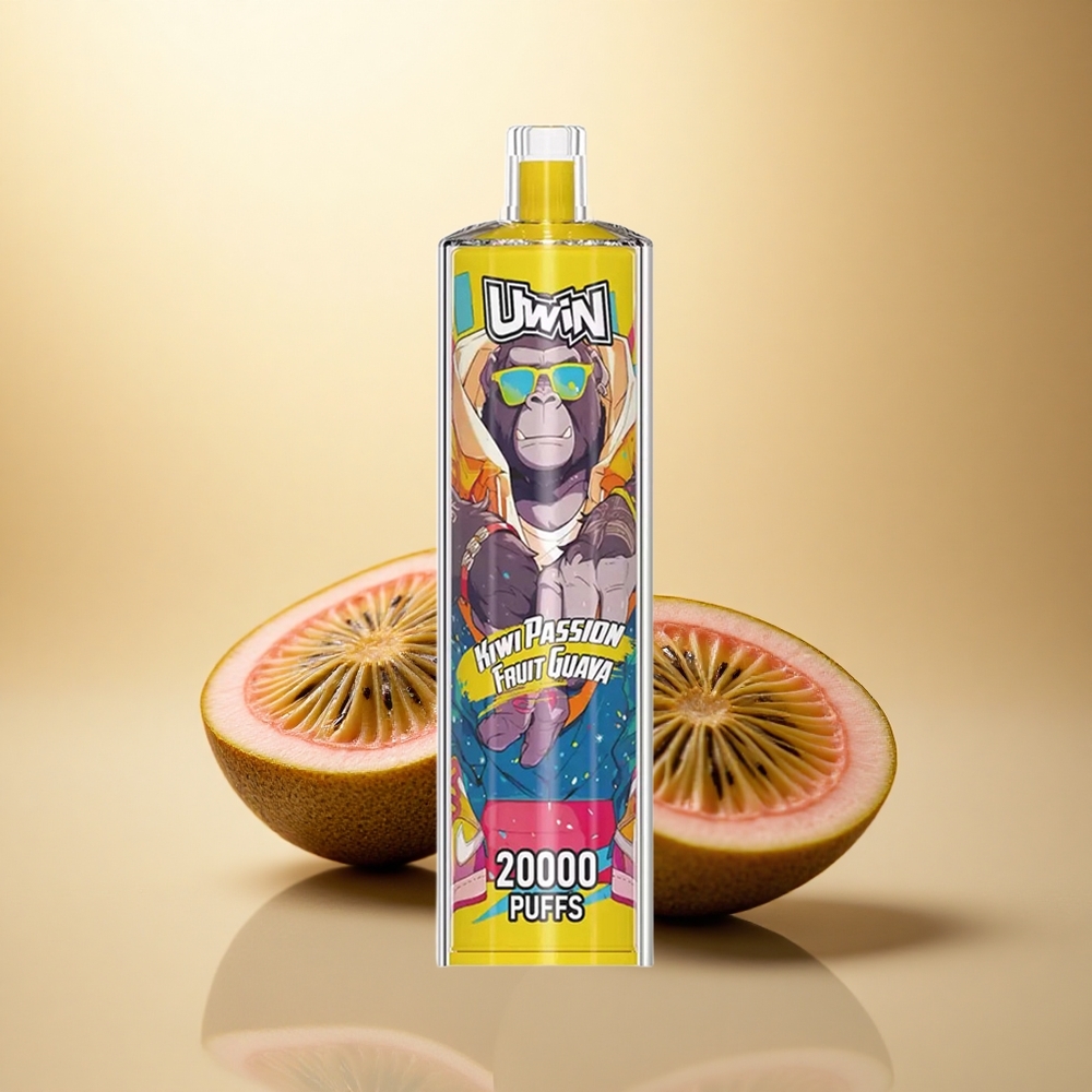 Uwin Shisha Hookah Crystal 20000 Puffs Kiwi Mučenka Guava s 0% nikotinu a 650 mAh baterií