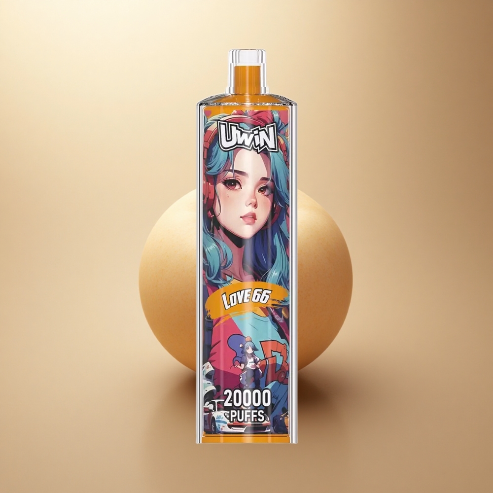 Uwin Shisha Hookah Crystal 20000 Puffs Láska 66 22ml Mesh coil 0% nikotinu