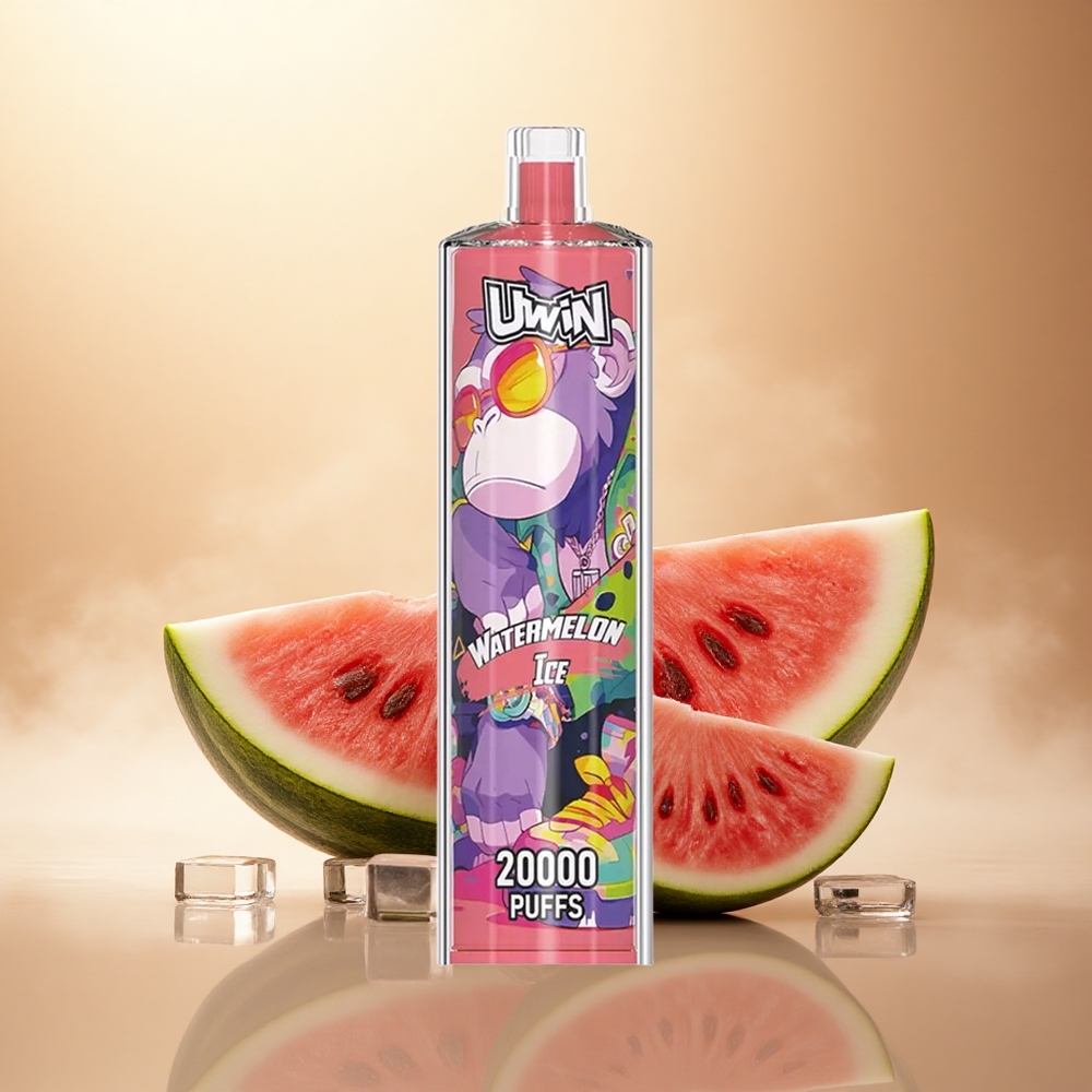 Uwin Shisha Hookah Crystal 20000 Puffs Melounový Led s 0% nikotinu a 650 mAh