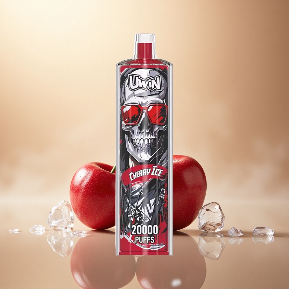 Uwin Shisha Hookah Crystal 20000 Puffs Třešňový Led s 0% nikotinu a 650 mAh