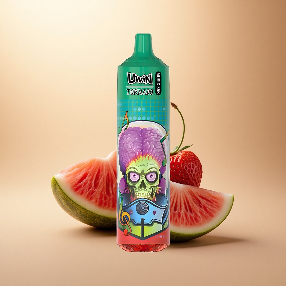 Uwin Tornado 35K Music Puffs Jahodový Meloun 5% nikotin 600mAh
