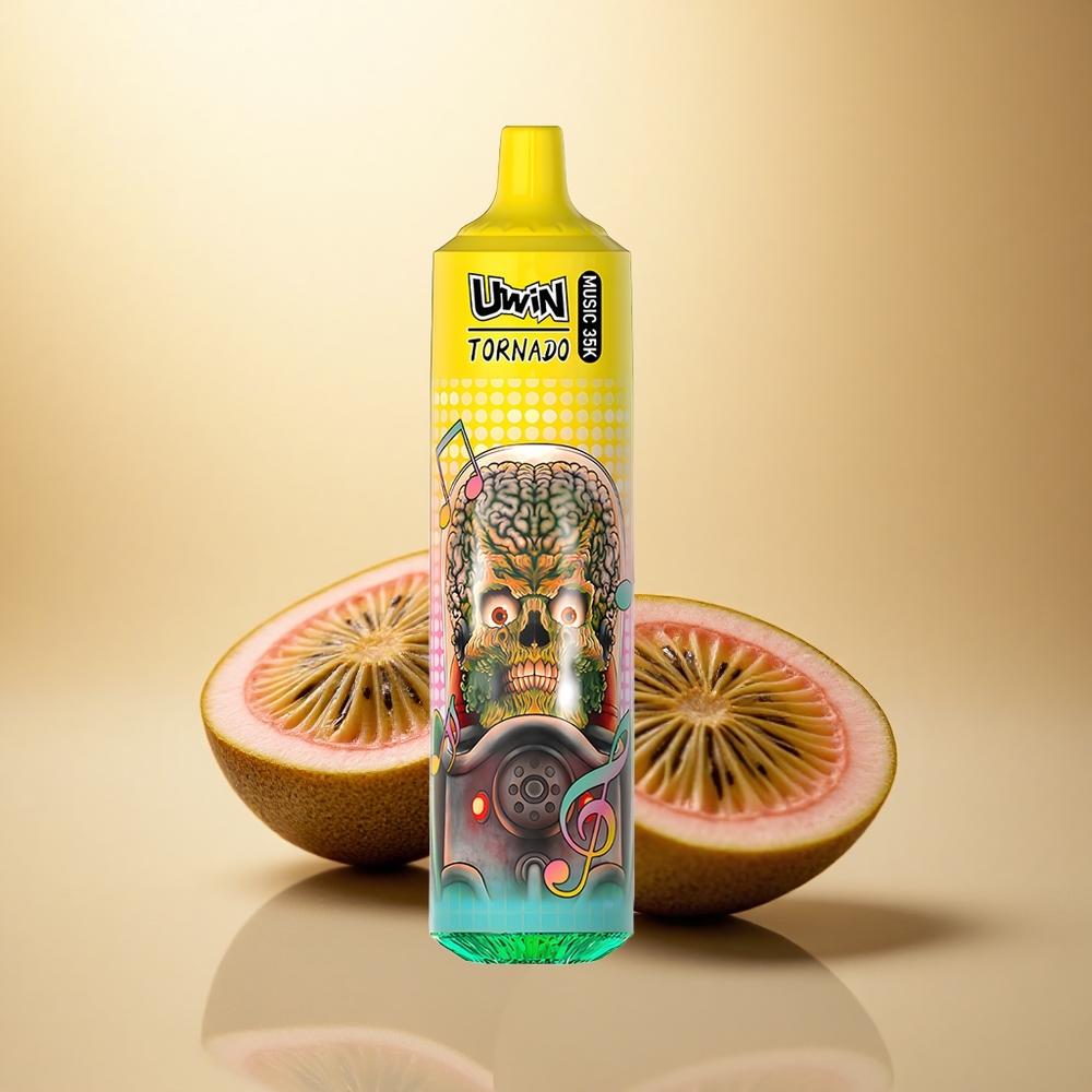 Uwin Tornado 35K Music Puffs Kiwi Mučenka Guava 5% Nikotinu 600mAh
